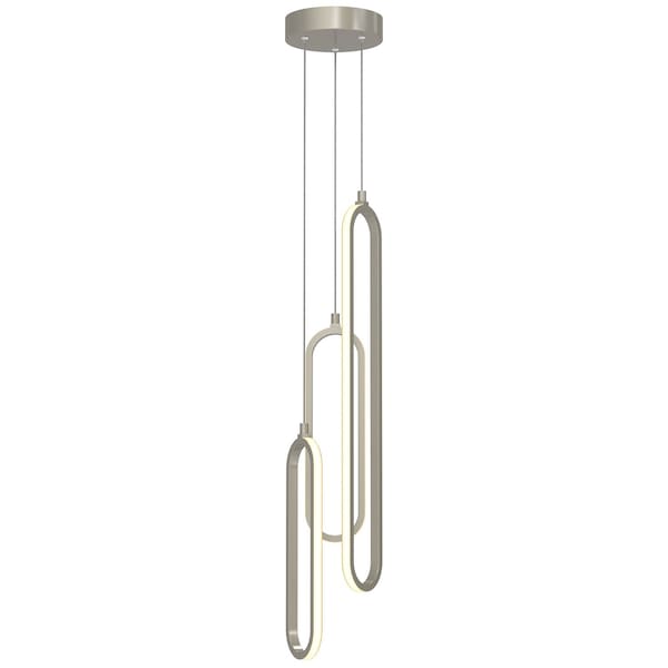Afx Sienna 3-Light LED Pendant - Painted Nickel SIEP99LAJD1NPRND3 - main